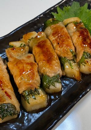 残ったお餅はこれ！お餅の肉巻き-レシピのメイン写真
