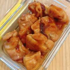 รูปของ ワンパン!簡単保存食!鶏モモ肉の醤油煮