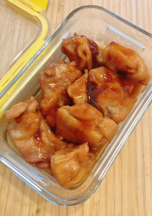 ワンパン!簡単保存食!鶏モモ肉の醤油煮-レシピのメイン写真