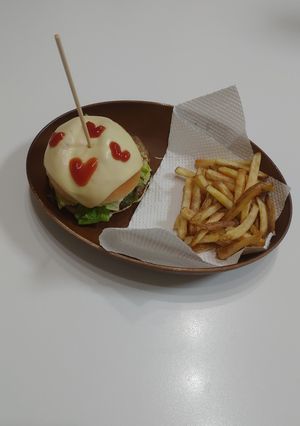 おうちカフェチーズハンバーガー-レシピのメイン写真