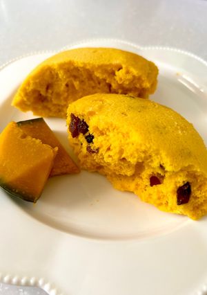 【砂糖不使用】かぼちゃの米粉蒸しパン-レシピのメイン写真