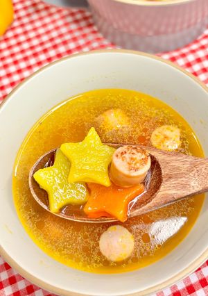 七夕にも🌟焼きパプリカのコンソメスープ-レシピのメイン写真