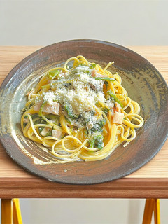 ほうれん草とエリンギのクリームパスタ-レシピのメイン写真