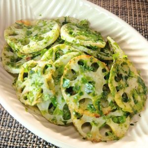 シャキシャキおいしい！のり塩れんこん