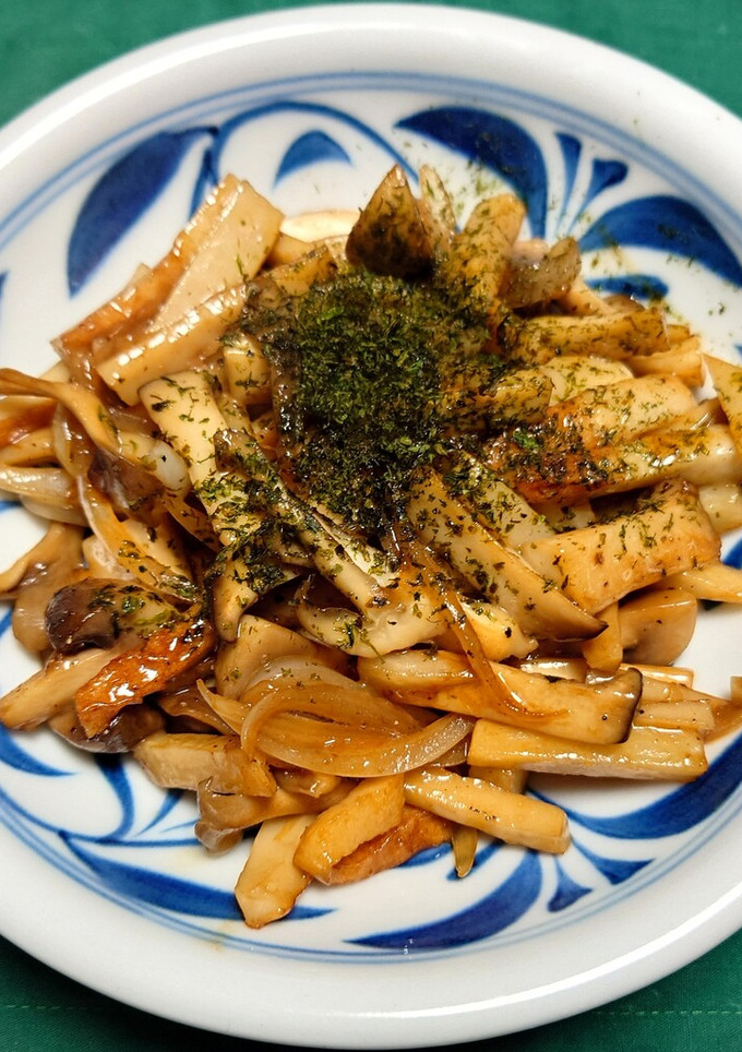 ちくわと長芋ときのこのバター醤油炒め-レシピのメイン写真