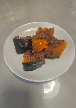 かぼちゃと挽肉のそぼろ煮-レシピのメイン写真