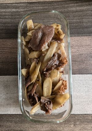 お腹に優しい牛ごぼうの炒め煮-レシピのメイン写真