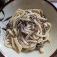 簡単★キノコと挽肉の焼きうどん