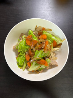 豚肉と野菜の炒め物・1人前-レシピのメイン写真