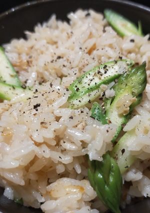 アスパラとツナの炊き込みご飯-レシピのメイン写真