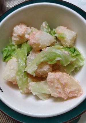 じゃがいも　キャベツの明太マヨネーズあえ-レシピのメイン写真
