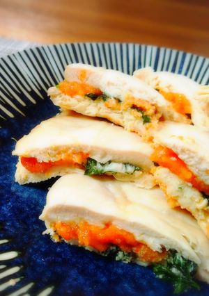 *ささみの明太子と大葉の挟み焼き*-レシピのメイン写真