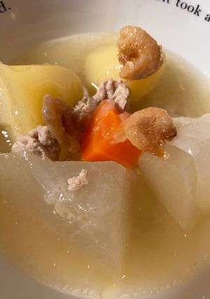 夏バテ防止に🍉中華風とうがんスープ-レシピのメイン写真