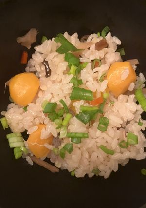 3分で古米でもふっくら栗炊き込みご飯-レシピのメイン写真