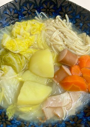 炊飯器で楽に栄養補給白だしバターコンソメ-レシピのメイン写真