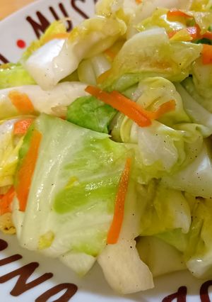 🧄キャベツと人参のサッと炒め🧄-レシピのメイン写真