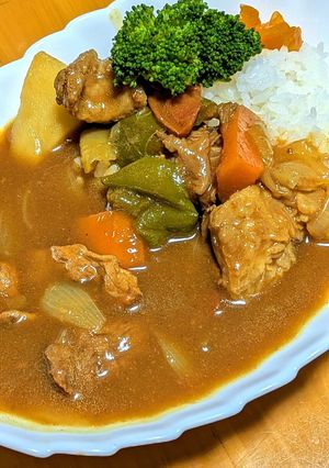 牛すじ合わせ煮込みベジタブルカレー-レシピのメイン写真