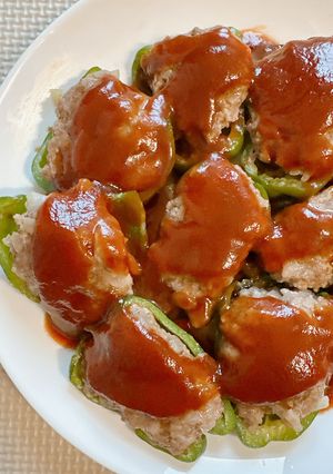 ピーマンの肉詰め-レシピのメイン写真