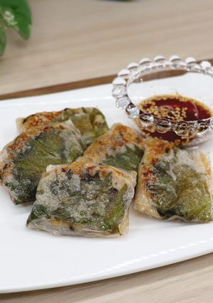 鶏ひき肉と塩昆布のライスペーパー巻き-レシピのメイン写真