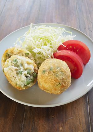 《主食》グリーンピース入りコロッケ-レシピのメイン写真