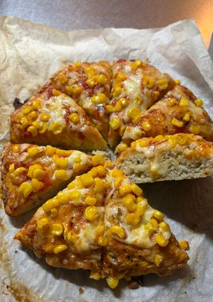 オートミール粉のピザフォカッチャ🍕-レシピのメイン写真