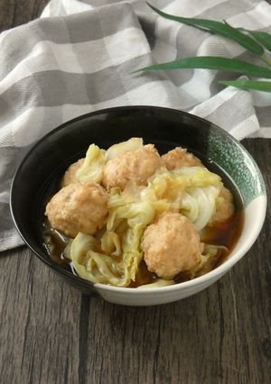 キャベツと肉団子のさっと煮-レシピのメイン写真