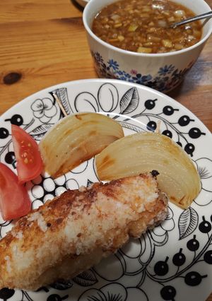 新玉葱と鶏胸肉のグリル〜長葱ソース添え-レシピのメイン写真