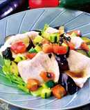 豚肉とナスのさっぱり野菜ソース