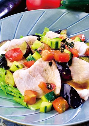 豚肉とナスのさっぱり野菜ソース-レシピのメイン写真
