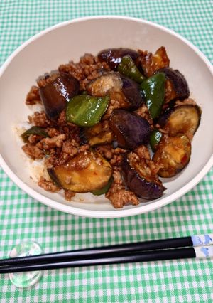 簡単☆お手軽麻婆茄子丼♩-レシピのメイン写真