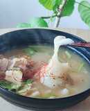 簡単本格味噌ラーメンスープ鍋☆受験生風邪