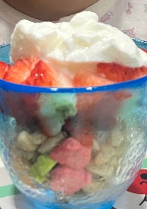 子供ニコニコ簡単グラスパフェ🍓♡-レシピのメイン写真
