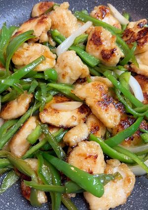 鶏ささみの青椒肉絲-レシピのメイン写真
