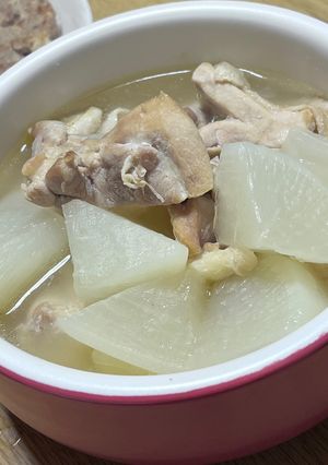 つわり中にも食べたい大根と鶏肉の塩煮物-レシピのメイン写真