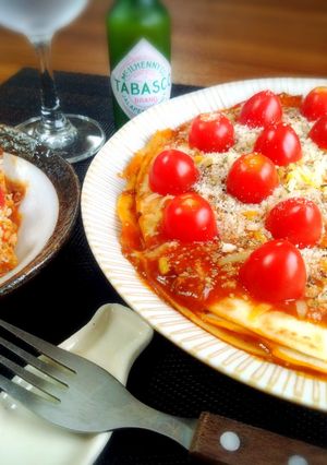 ＊トマトとトルティーヤでケーキ風ラザニア-レシピのメイン写真