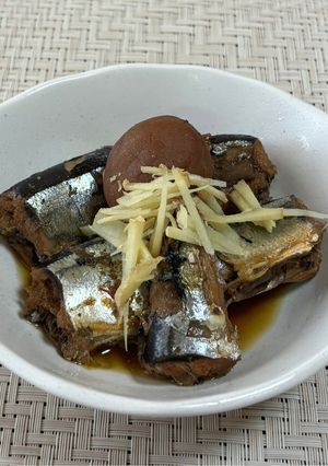 骨まで食べれる秋刀魚の梅煮-レシピのメイン写真