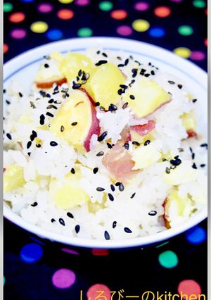 女のロマンだ！秋味絶品塩味さつまいもご飯-レシピのメイン写真