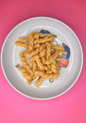 【保育園おやつ】マカロニきなこ-レシピのメイン写真