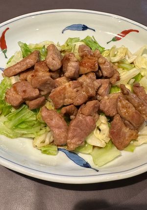 キャベツと豚肩ロースのコロコロ炒め-レシピのメイン写真