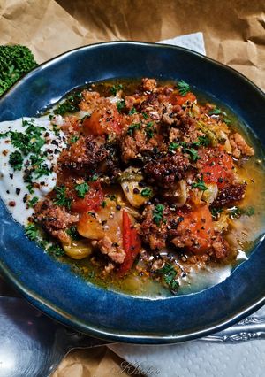 極寒東欧🇧🇾白菜と挽肉のトマト煮ビゴス🍅ベラルーシ-レシピのメイン写真