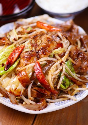 ぶっ濃い濃厚ソースの肉野菜炒め定食🤩-レシピのメイン写真