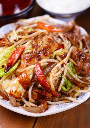ぶっ濃い濃厚ソースの肉野菜炒め定食🤩-レシピのメイン写真