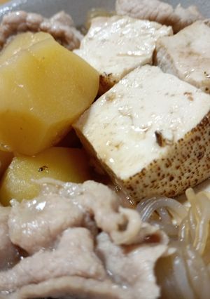 じゃがいものほこっこり肉豆腐風煮-レシピのメイン写真