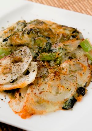 ＜ちょいしおレシピ＞れんこんのチーズ焼き-レシピのメイン写真