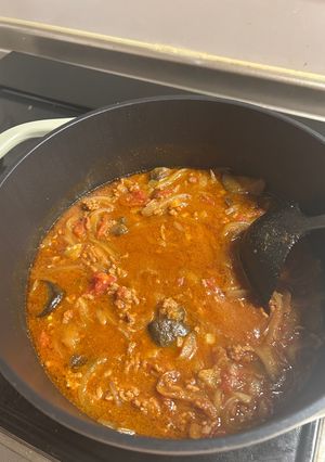 生姜でトマト缶の簡単無水カレー🍛-レシピのメイン写真