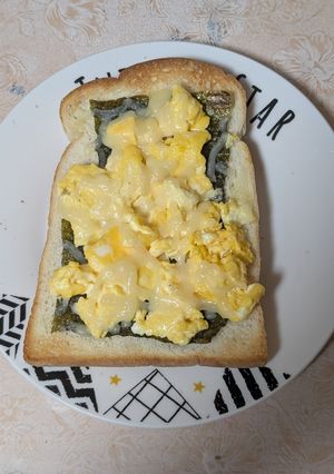 簡単★朝食!のりたまチーズマヨトースト-レシピのメイン写真
