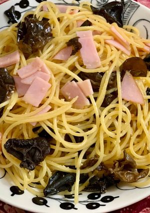 木耳とハムのペペロンチーノ-レシピのメイン写真