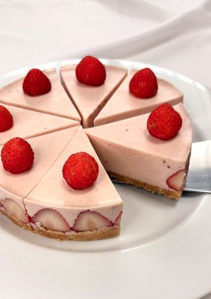 簡単フルーチェでレアチーズケーキ-レシピのメイン写真