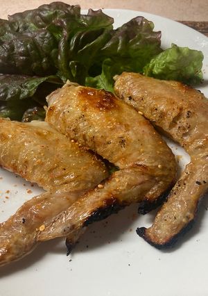 塩手羽先焼き✨-レシピのメイン写真