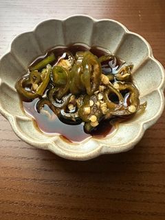 青なんばんのしょうゆ漬け-レシピのメイン写真